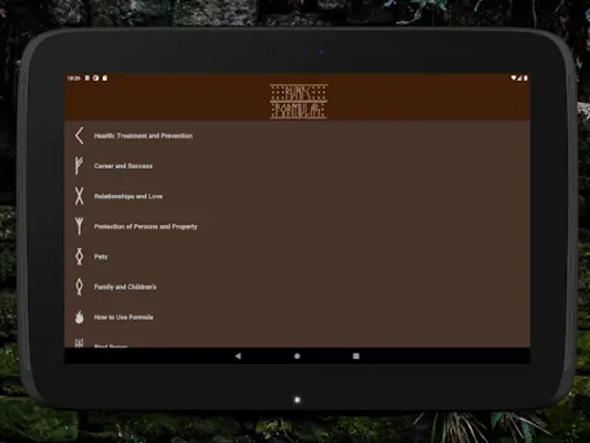 Runic Formulas android App screenshot 0